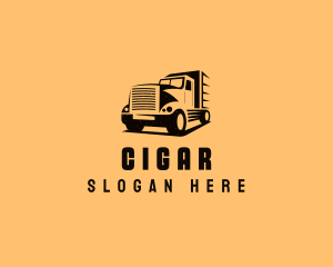 Transport Truck Vehicle logo design