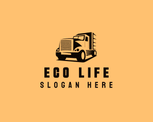 Transport Truck Vehicle logo design