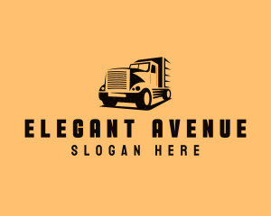 Transport Truck Vehicle logo design