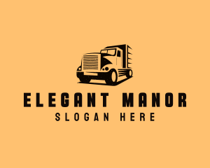 Transport Truck Vehicle logo design