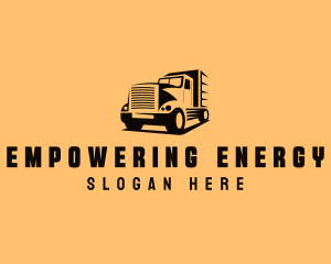 Transport Truck Vehicle logo design