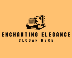 Transport Truck Vehicle logo design