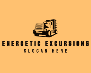 Transport Truck Vehicle logo design