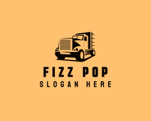 Transport Truck Vehicle logo design