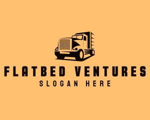 Transport Truck Vehicle logo design