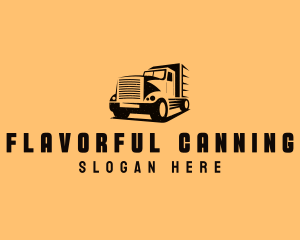 Transport Truck Vehicle logo design