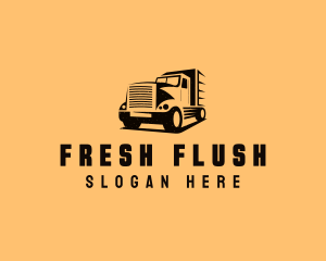 Transport Truck Vehicle logo design