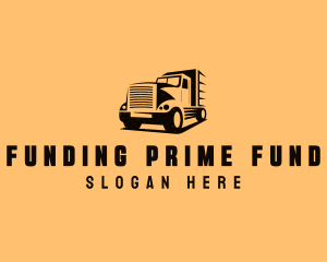 Transport Truck Vehicle logo design