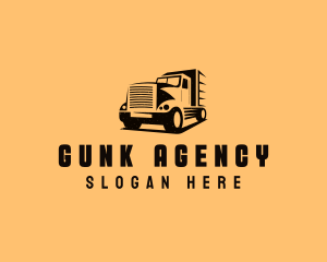 Transport Truck Vehicle logo design