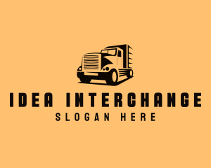 Transport Truck Vehicle logo design