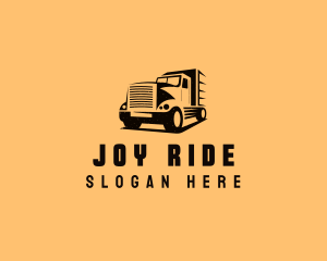 Transport Truck Vehicle logo design