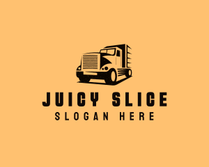 Transport Truck Vehicle logo design