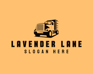 Transport Truck Vehicle logo design