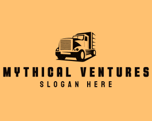 Transport Truck Vehicle logo design