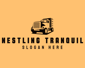 Transport Truck Vehicle logo design