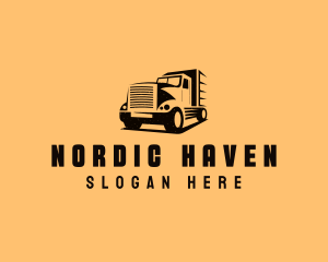 Transport Truck Vehicle logo design