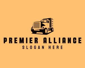 Transport Truck Vehicle logo design