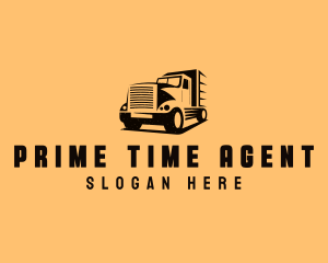 Transport Truck Vehicle logo design