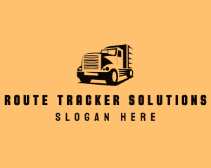 Transport Truck Vehicle logo design