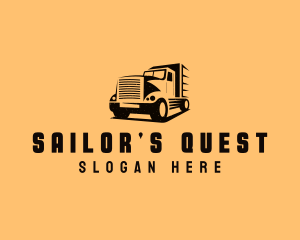 Transport Truck Vehicle logo design