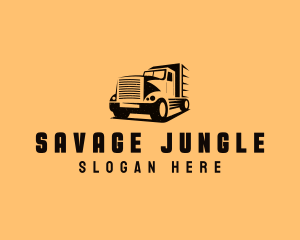 Transport Truck Vehicle logo design