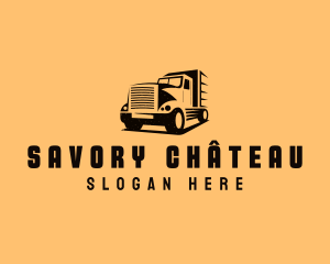 Transport Truck Vehicle logo design