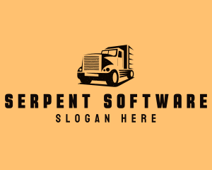 Transport Truck Vehicle logo design