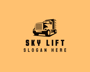 Transport Truck Vehicle logo design