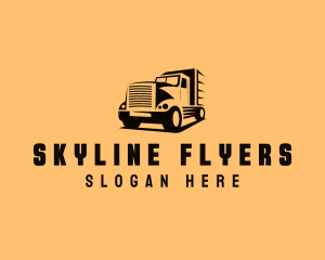 Transport Truck Vehicle logo design