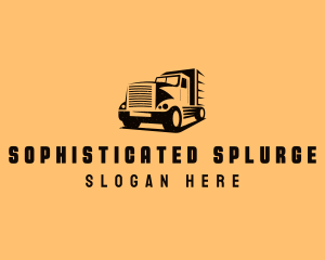 Transport Truck Vehicle logo design