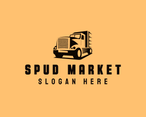 Transport Truck Vehicle logo design