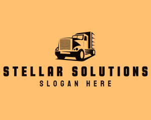 Transport Truck Vehicle logo design