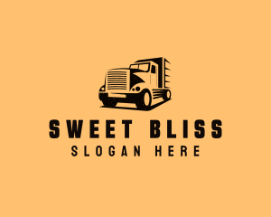 Transport Truck Vehicle logo design