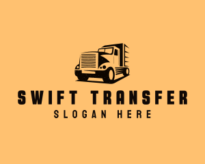 Transport Truck Vehicle logo design