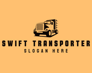 Transport Truck Vehicle logo design