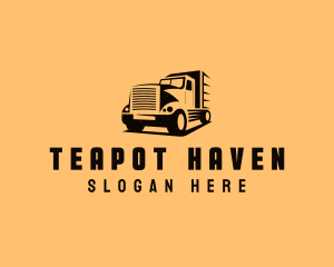 Transport Truck Vehicle logo design