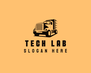 Transport Truck Vehicle logo design