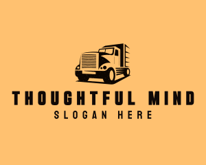 Transport Truck Vehicle logo design