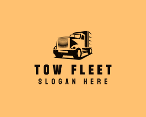 Transport Truck Vehicle logo design