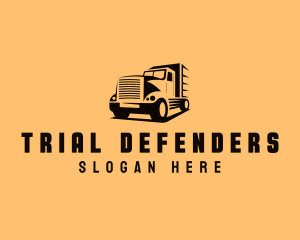 Transport Truck Vehicle logo design