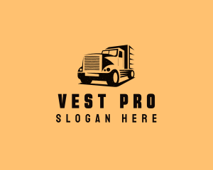 Transport Truck Vehicle logo design