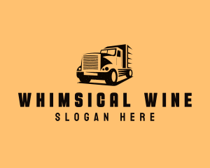 Transport Truck Vehicle logo design