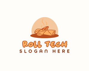 Fried Spring Roll logo design