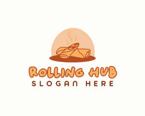 Fried Spring Roll logo design