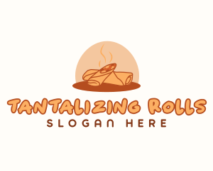 Fried Spring Roll logo design