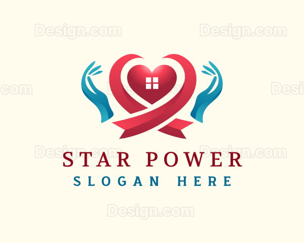 Charity Heart Hand Logo