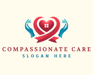 Charity Heart Hand logo design