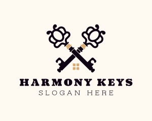 House Key Property logo design