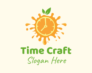 Orange Juice Time logo design