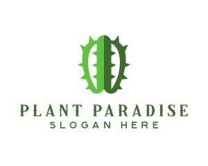 Cactus Succulent Plant logo design